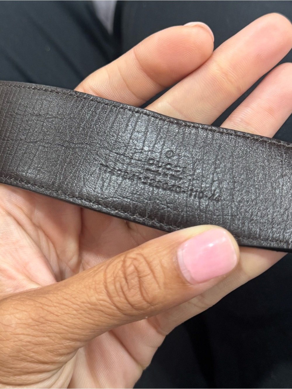 Gucci Beige Monogram GG Canvas Belt with Gunmetal Double G Buckle - Picture 3 of 5